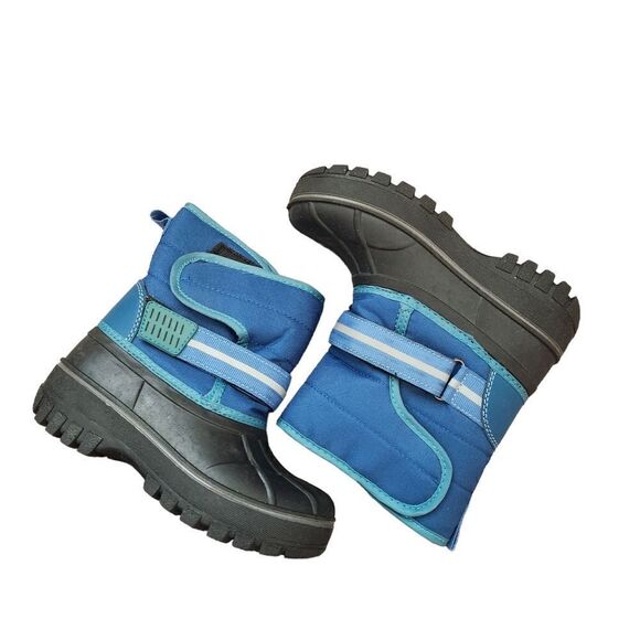 Lily & Dan Boy's Winter Boots Size 11/12 New Blue - Picture 2 of 7